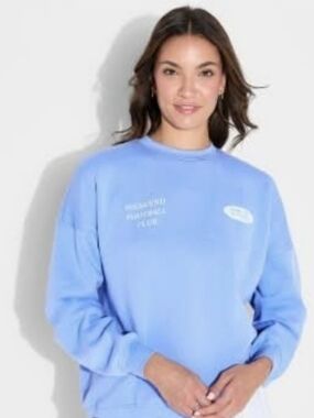 Women's Wild Fable Periwinkle Oversized Sweatshirt Sz S
